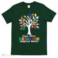Happy National Hispanic Heritage Month Flag Tree T-Shirt thumb 0