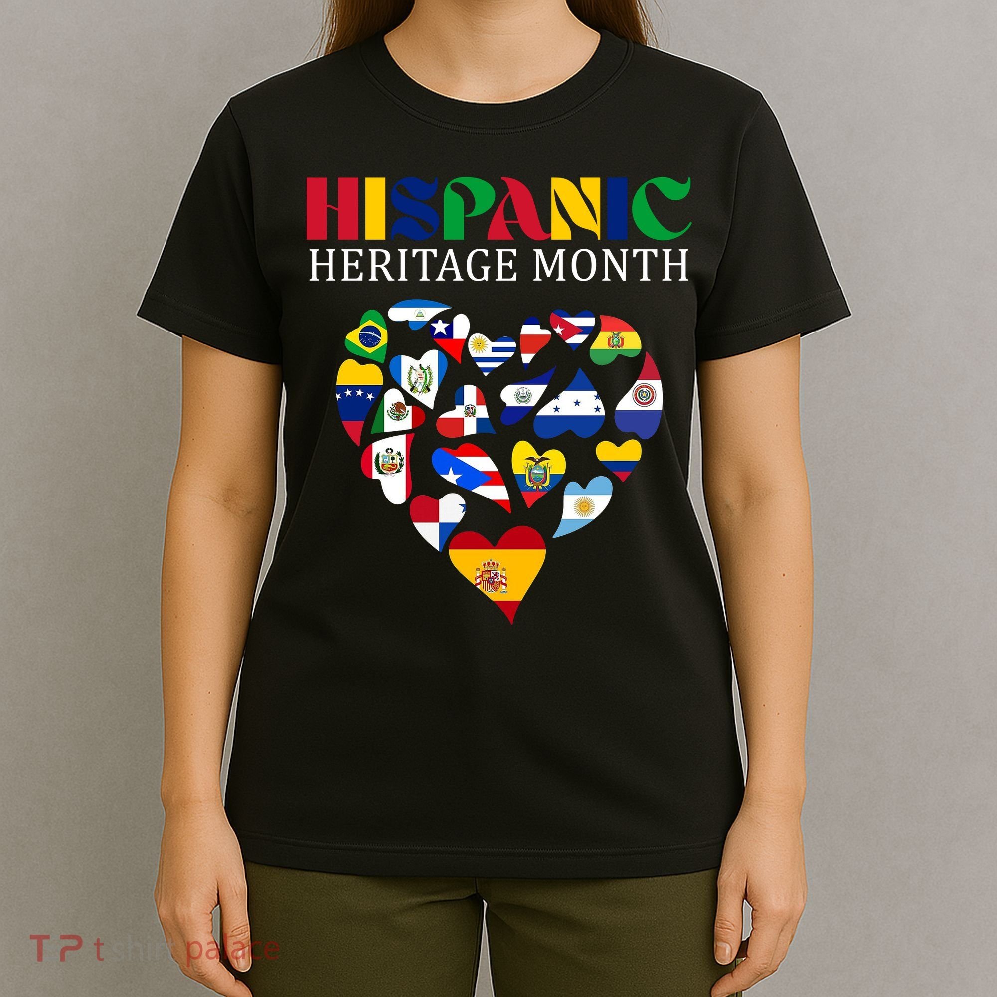 Happy National Hispanic Heritage Month All Countries T-Shirt