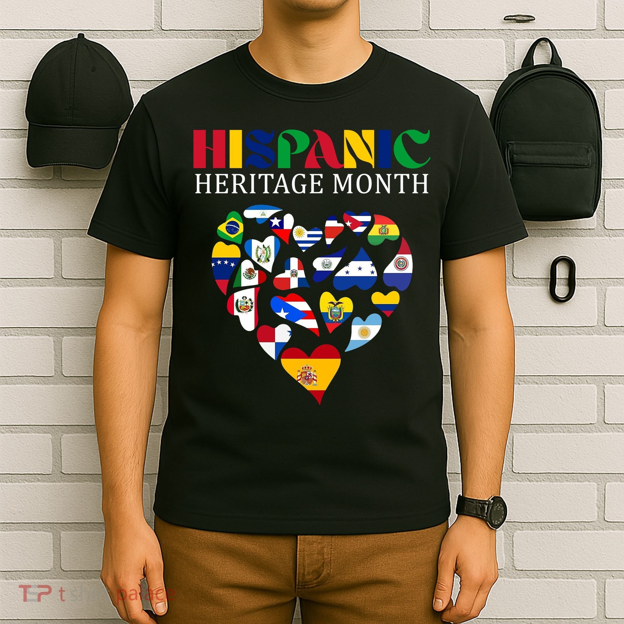 Happy National Hispanic Heritage Month All Countries T-Shirt