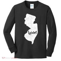 New Jersey Home State Kids Long Sleeve Shirt thumb 0
