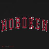 Hoboken New Jersey Souvenir Sport College Style Text Apron thumb 3