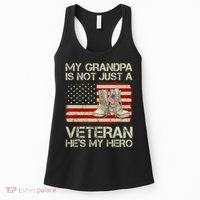 he's not just a veteran he is my grandpa Veteran Women's Tank Top thumb 0