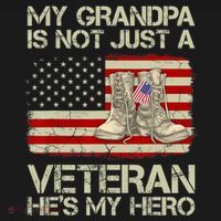 he's not just a veteran he is my grandpa Veteran Women's Tank Top thumb 5