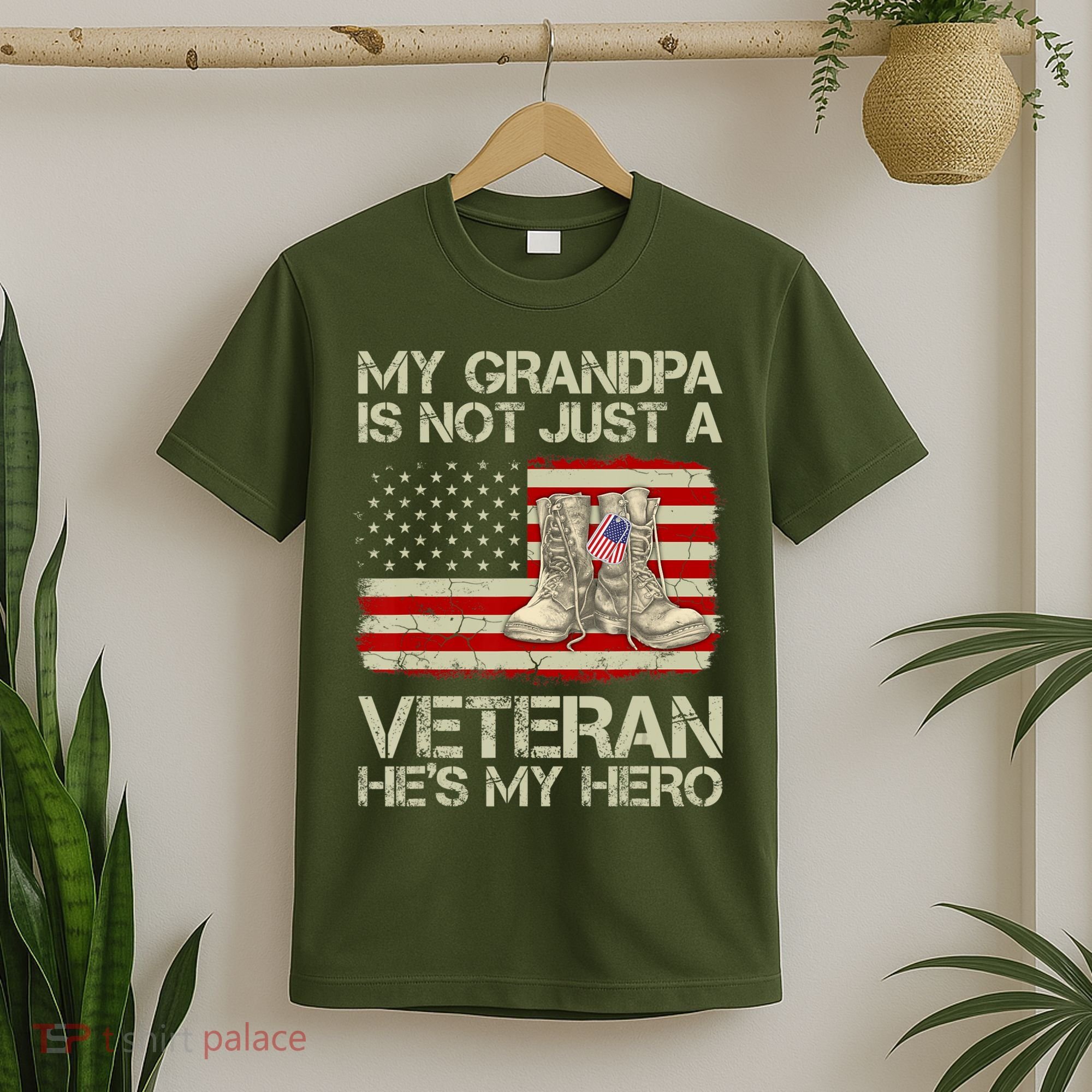 he's not just a veteran he is my grandpa Veteran T-Shirt