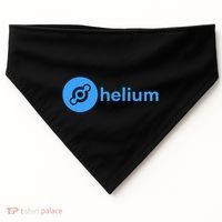 Helium Network Logo, Helium Crypto, HNT Token, Helium Logo USA-Made Doggie Bandana thumb 0