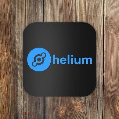 Helium Network Logo, Helium Crypto, HNT Token, Helium Logo Coaster