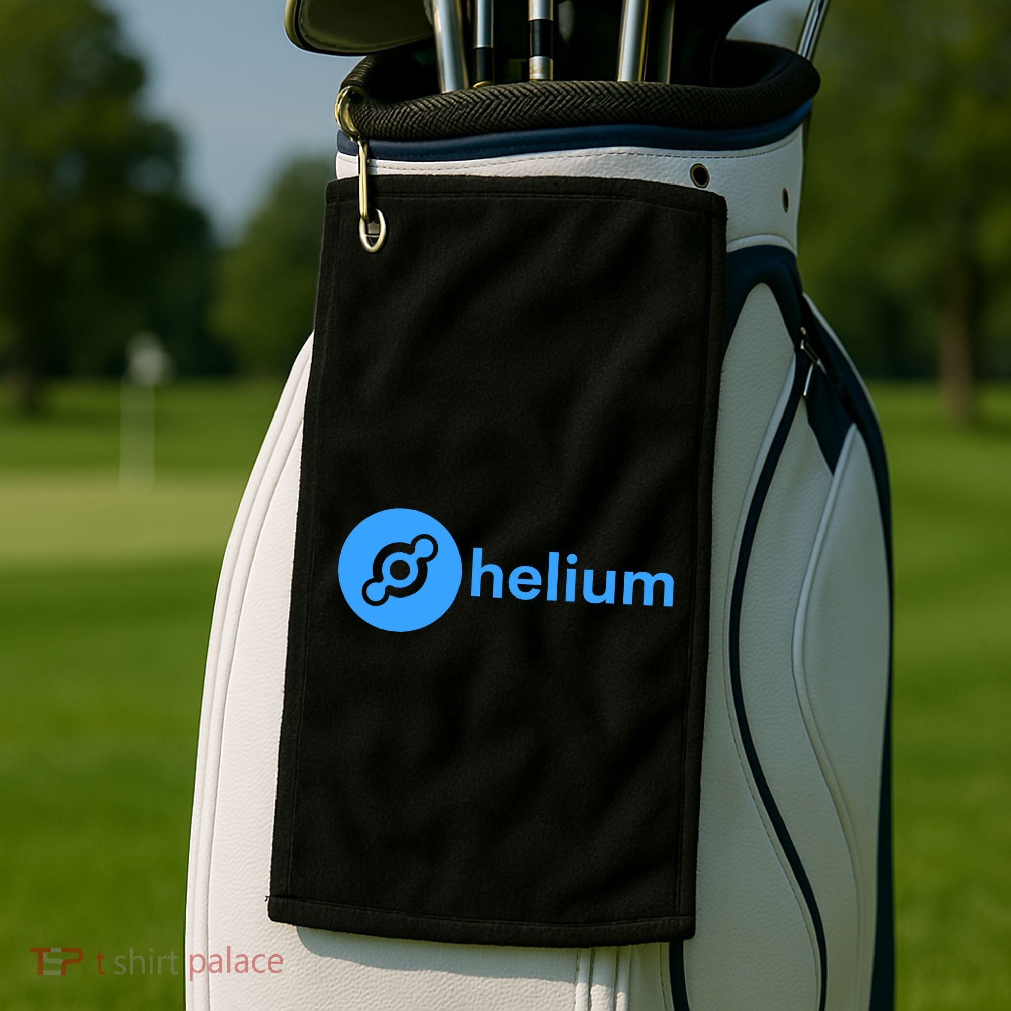 Helium Network Logo, Helium Crypto, HNT Token, Helium Logo Golf Towel