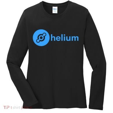 Helium Network Logo, Helium Crypto, HNT Token, Helium Logo Women's Long Sleeve Shirt