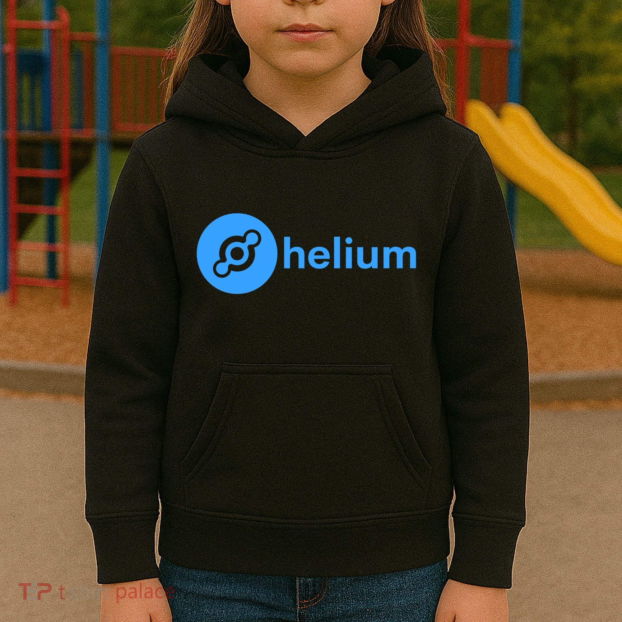 Helium Network Logo, Helium Crypto, HNT Token, Helium Logo Kids Hoodie