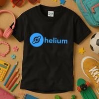 Helium Network Logo, Helium Crypto, HNT Token, Helium Logo Kids T-Shirt thumb 3
