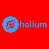 Helium Network Logo, Helium Crypto, HNT Token, Helium Logo Santa Hat thumb 1