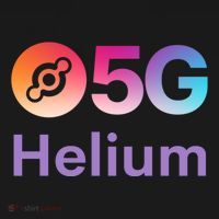 Helium Network Logo, Helium Crypto, HNT Token, Helium Logo 5G Coaster thumb 2