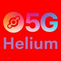 Helium Network Logo, Helium Crypto, HNT Token, Helium Logo 5G Santa Hat thumb 1