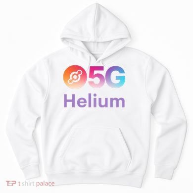 Helium Network Logo, Helium Crypto, HNT Token, Helium Logo 5G Hoodie