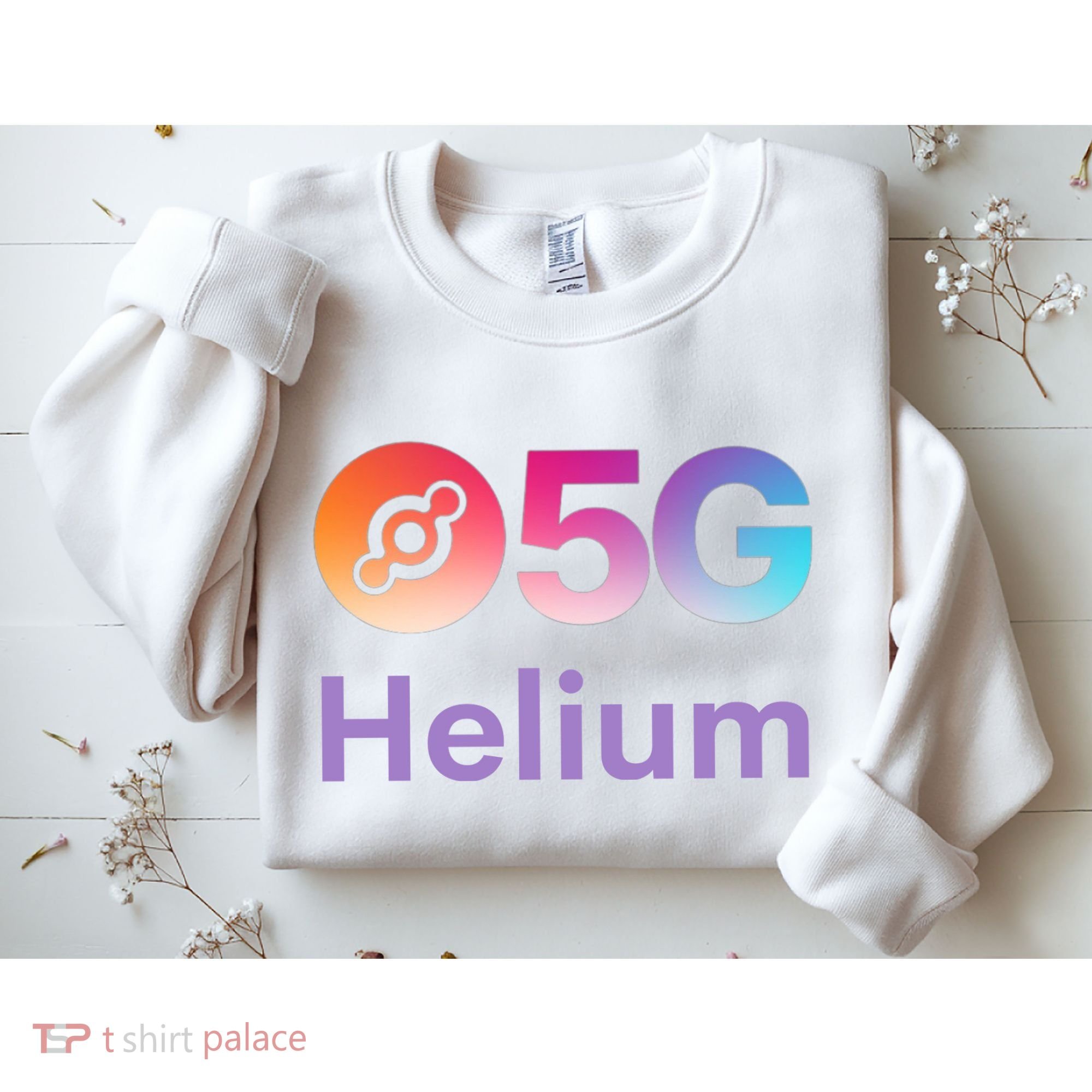 Helium Network Logo, Helium Crypto, HNT Token, Helium Logo 5G Sweatshirt
