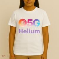 Helium Network Logo, Helium Crypto, HNT Token, Helium Logo 5G T-Shirt thumb 4
