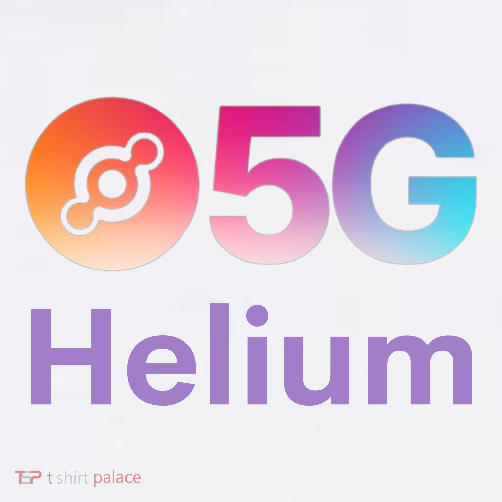 Helium Network Logo, Helium Crypto, HNT Token, Helium Logo 5G T-Shirt