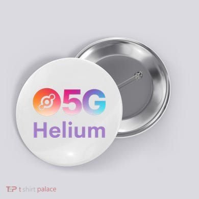 Helium Network Logo, Helium Crypto, HNT Token, Helium Logo 5G Button