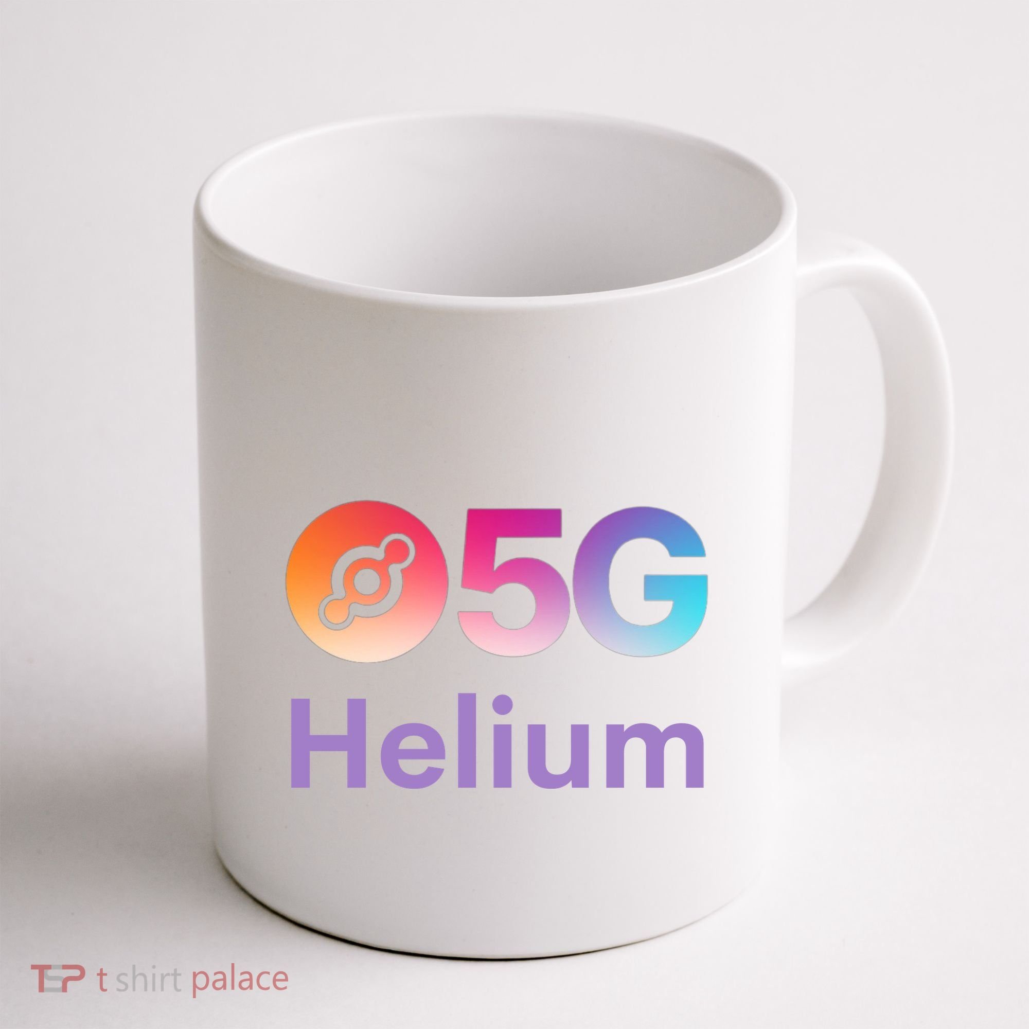 Helium Network Logo, Helium Crypto, HNT Token, Helium Logo 5G Coffee Mug