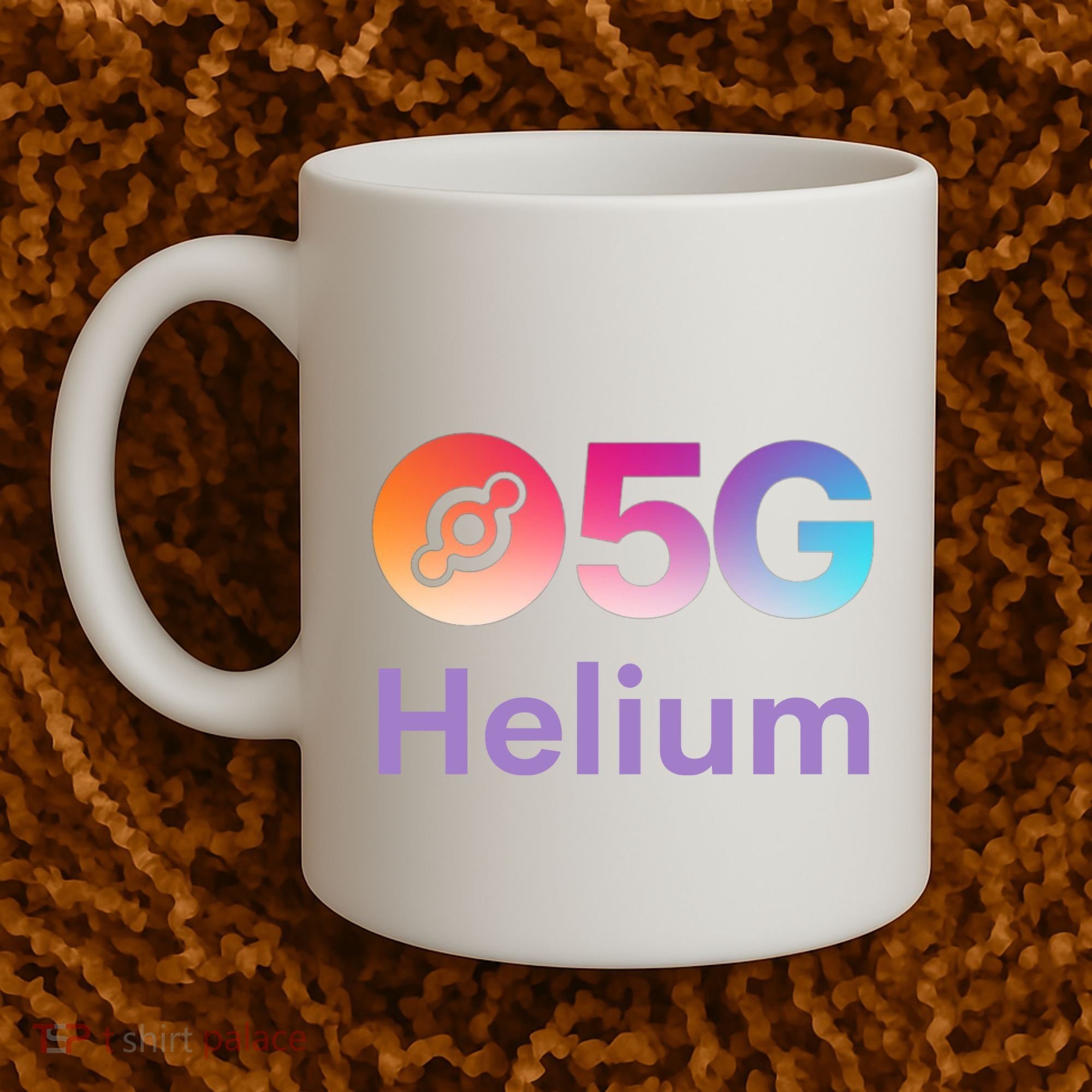 Helium Network Logo, Helium Crypto, HNT Token, Helium Logo 5G Coffee Mug