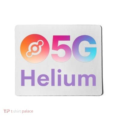 Helium Network Logo, Helium Crypto, HNT Token, Helium Logo 5G Mousepad
