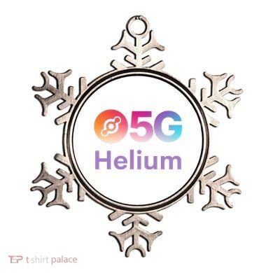 Helium Network Logo, Helium Crypto, HNT Token, Helium Logo 5G Ornament