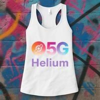 Helium Network Logo, Helium Crypto, HNT Token, Helium Logo 5G Women's Tank Top thumb 3