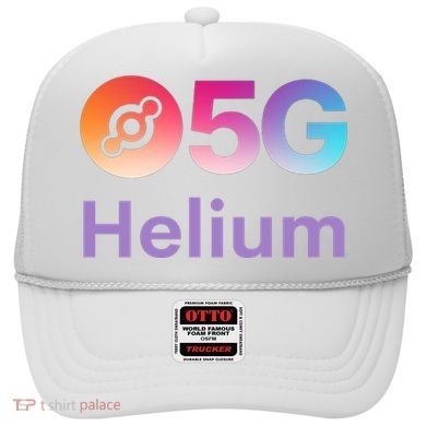 Helium Network Logo, Helium Crypto, HNT Token, Helium Logo 5G Hat
