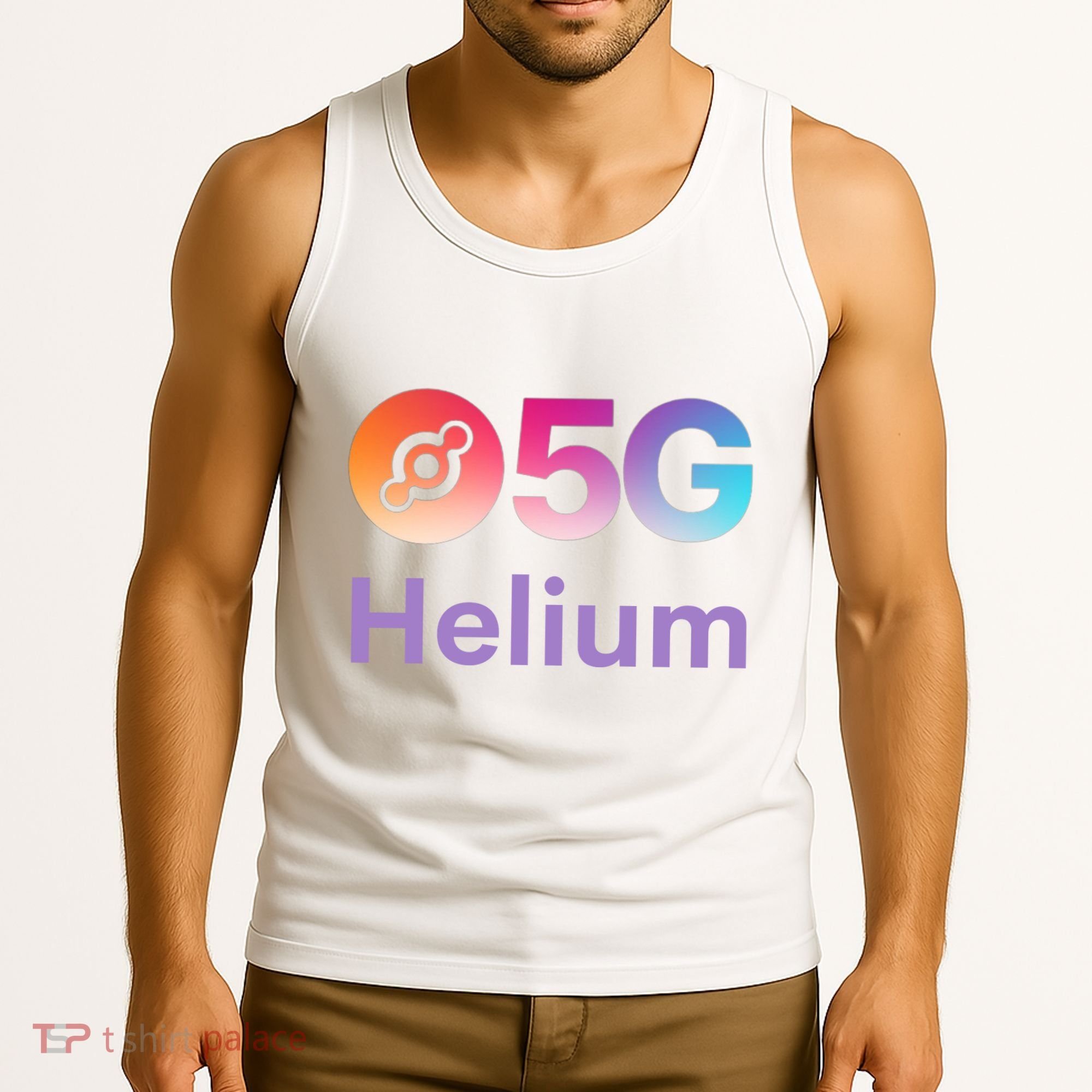 Helium Network Logo, Helium Crypto, HNT Token, Helium Logo 5G Tank Top