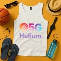 Helium Network Logo, Helium Crypto, HNT Token, Helium Logo 5G Tank Top thumb 4