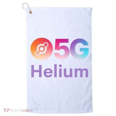 Helium Network Logo, Helium Crypto, HNT Token, Helium Logo 5G Golf Towel