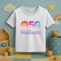 Helium Network Logo, Helium Crypto, HNT Token, Helium Logo 5G Toddler T-Shirt thumb 3