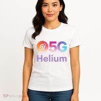 Helium Network Logo, Helium Crypto, HNT Token, Helium Logo 5G Women's T-Shirt thumb 4