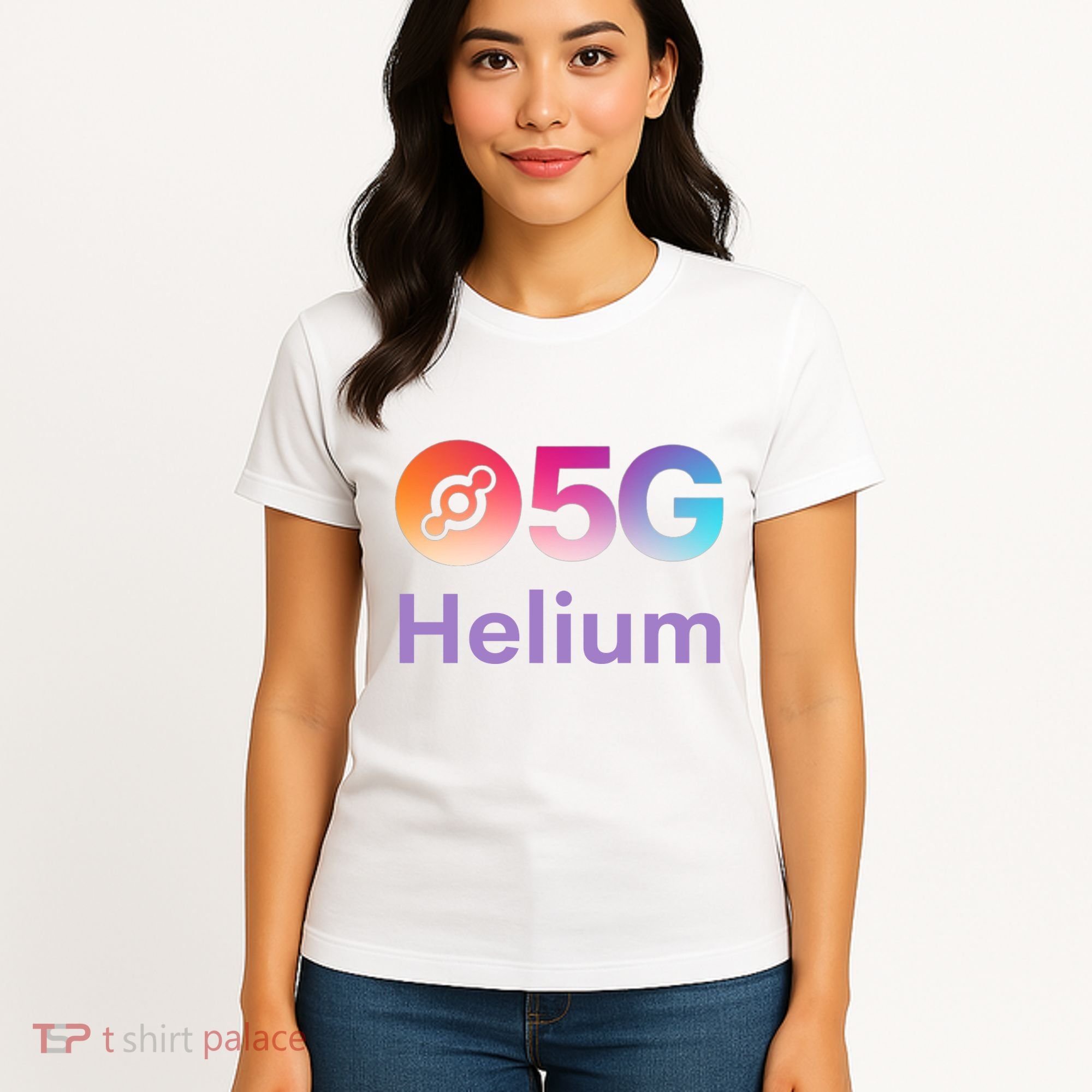 Helium Network Logo, Helium Crypto, HNT Token, Helium Logo 5G Women's T-Shirt