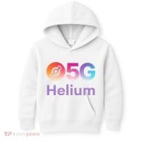 Helium Network Logo, Helium Crypto, HNT Token, Helium Logo 5G Kids Hoodie thumb 0