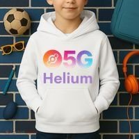 Helium Network Logo, Helium Crypto, HNT Token, Helium Logo 5G Kids Hoodie thumb 2