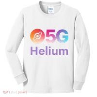 Helium Network Logo, Helium Crypto, HNT Token, Helium Logo 5G Kids Long Sleeve Shirt thumb 0