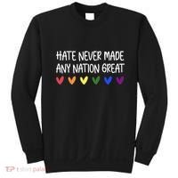Hate Never Made Any Nation Great Equality Sweatshirt thumb 0
