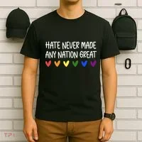 Hate Never Made Any Nation Great Equality T-Shirt thumb 6