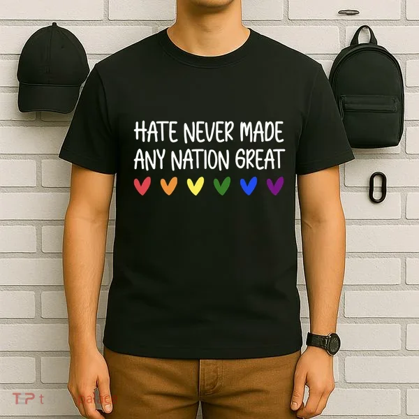Hate Never Made Any Nation Great Equality T-Shirt