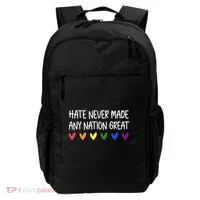 Hate Never Made Any Nation Great Equality Backpack thumb 0