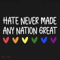 Hate Never Made Any Nation Great Equality Bucket Hat thumb 4