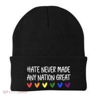 Hate Never Made Any Nation Great Equality Beanie thumb 0