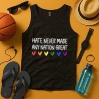 Hate Never Made Any Nation Great Equality Tank Top thumb 4