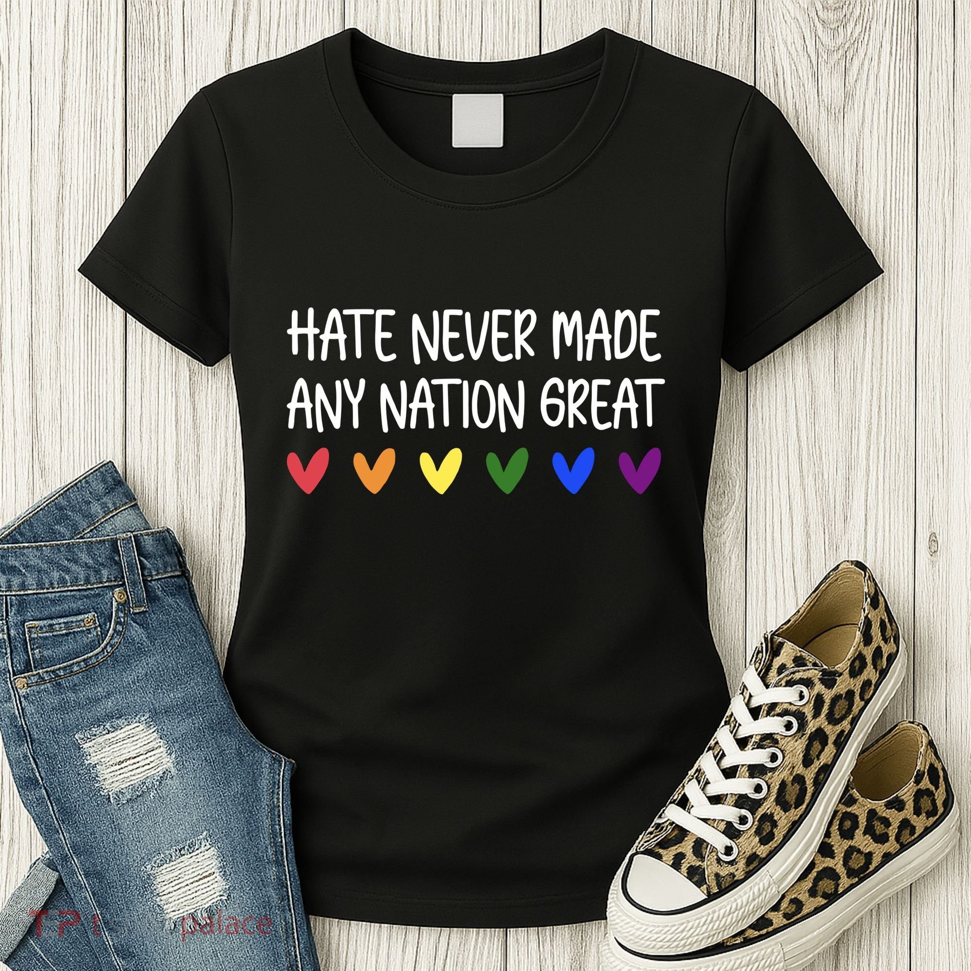 Hate Never Made Any Nation Great Equality Women's T-Shirt