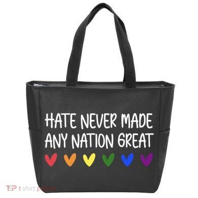 Hate Never Made Any Nation Great Equality Tote Bag