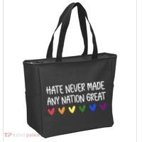 Hate Never Made Any Nation Great Equality Tote Bag thumb 2