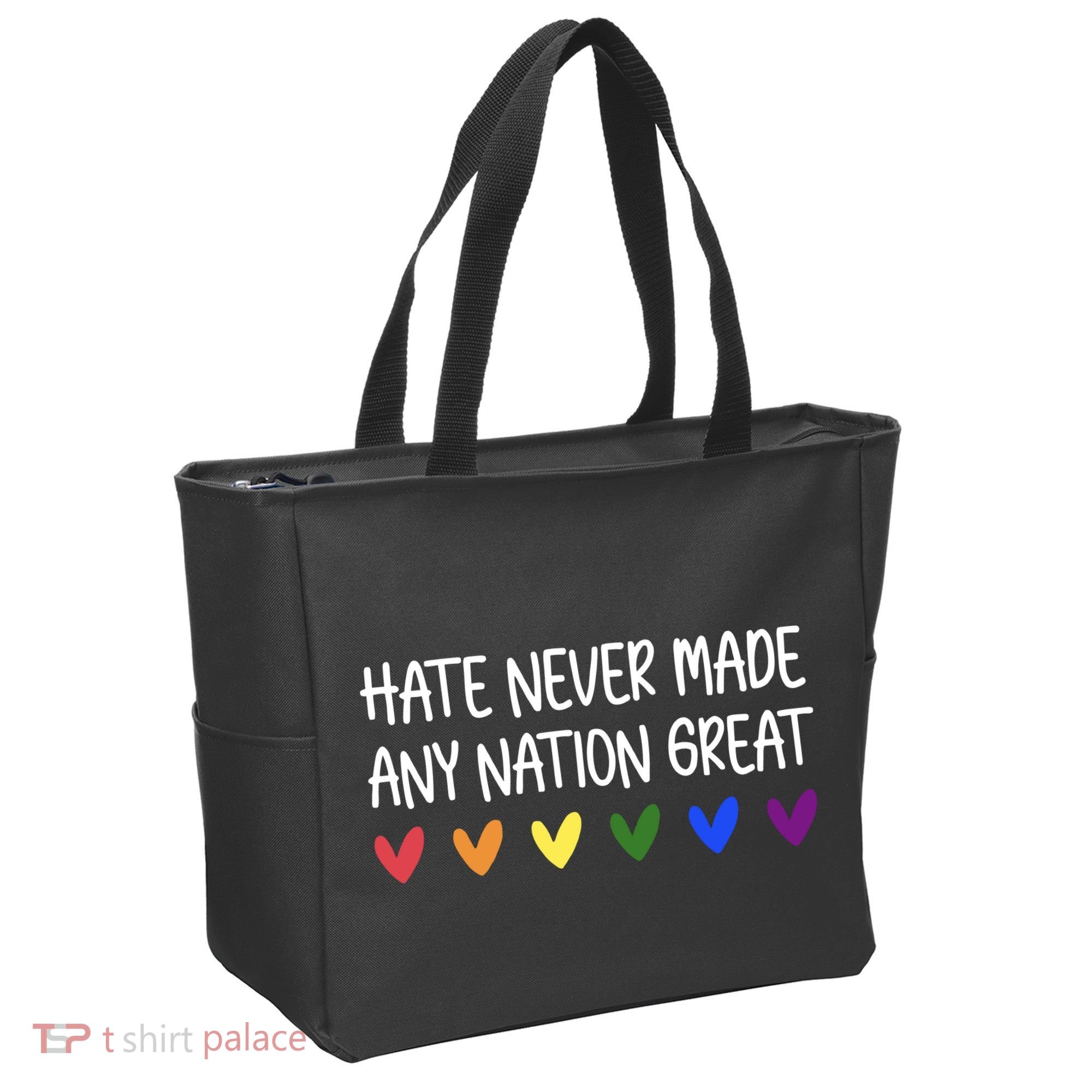 Hate Never Made Any Nation Great Equality Tote Bag