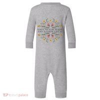 Hate Never Made Any Nation Great Political Boho Floral Infant Fleece One Piece thumb 0