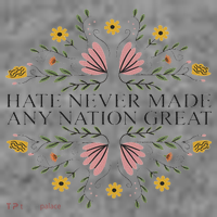 Hate Never Made Any Nation Great Political Boho Floral Toddler Hoodie thumb 2